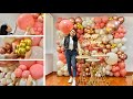 Como hacer una pared de globos para cumpleaos   balloon wall 