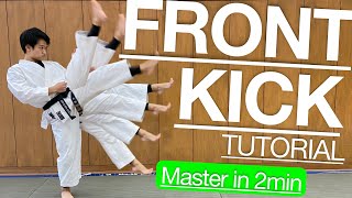 【KARATE TUTORIAL】 Basics & Practice Drill of Mae Geri Explained!