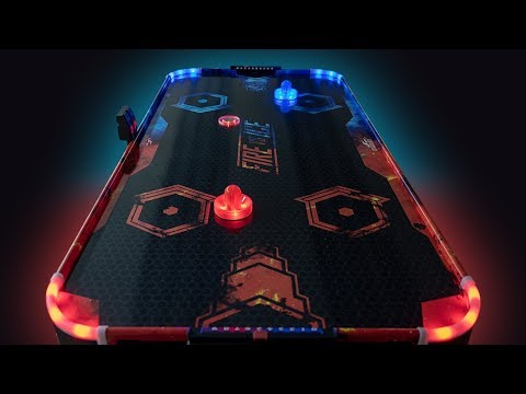 Der Airhockey-Tisch FIRE vs ICE (146cm) ist ein echter Blickfang! Der Puck und die Schieber sind mit LEDs ausgerüstet. Somit kann man komplett im Dunkeln spi...