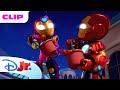 A Halloween Robot Goes Crazy! | Marvel's Iron Man and his Awesome Friends | @disneyjrx@MarvelHQ