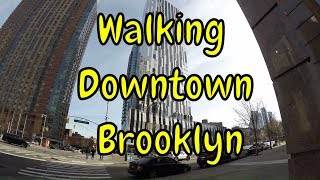 ⁴ᴷ Walking Tour of Downtown Brooklyn, NYC (Jay St, Flatbush Av, DeKalb Market Hall, Barclays Center)