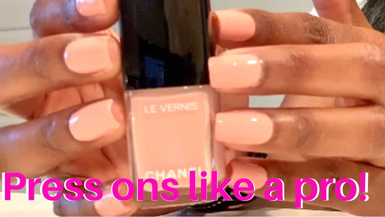 How I Make My $10 Press On Nails Last 3 weeks ! & LOOK PROFESSIONAL ft  CHANEL LE VERNIS 769 EGERIE 