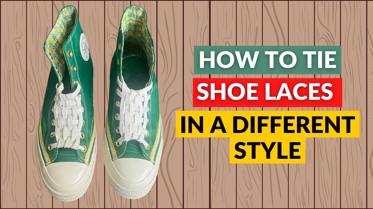 How to tie shoe laces in a different style YouTube