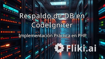 Módulo de Respaldo de Base de Datos en CodeIgniter 4: Proyecto Práctico con PHP (Parte 4)