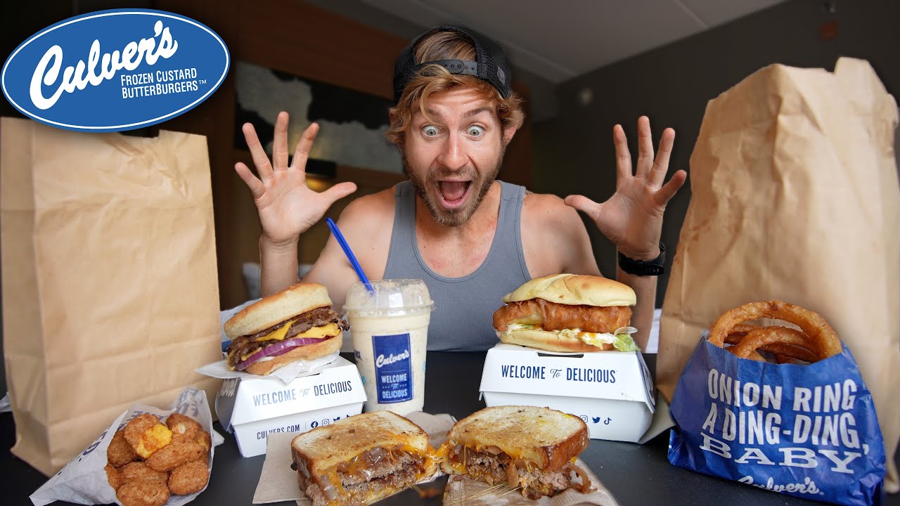 Erik's FIRST Time Eating Culvers Fast Food!