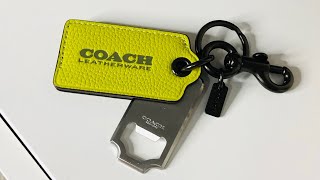 COACH Bottle Opener Key Fob #coach #coachoutlet #unboxing #unboxingvideo #charm