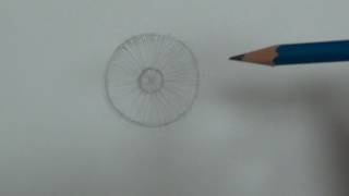 كيفية رسم قزحية العين بالقلم الرصاص