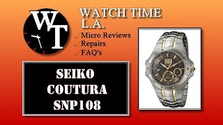 Seiko Coutura SNP108 - Automatic Quartz - Full Reiew