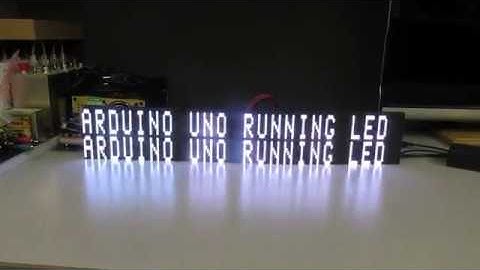 Arduino UNO running Three 32x64 LED PANELS