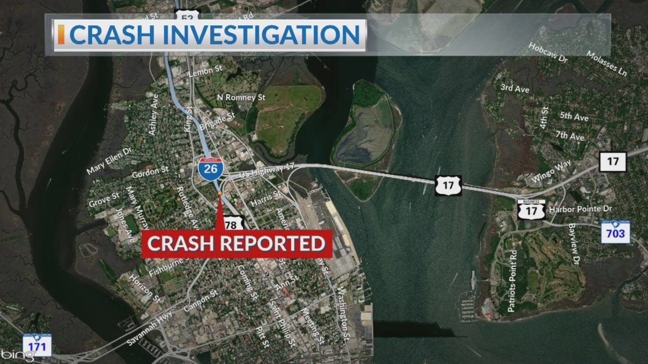 Fatal crash on Ravenel Bridge - YouTube