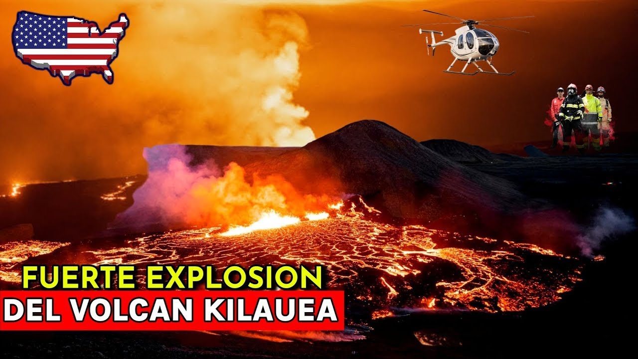 🔴EXPLOTA EL VOLCAN KILAUEA EN HAWAII, EL MAS ACTIVO DEL MUNDO, GASES