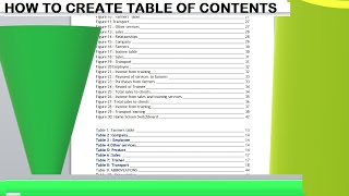 How to create table of contents | Separate roman page numbers | Next page break