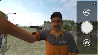 JCB Bus simulator indonesia gameplay | Jcb Backhoe Mod | City Jcb Excavator Driving Game  | EP 98 screenshot 3