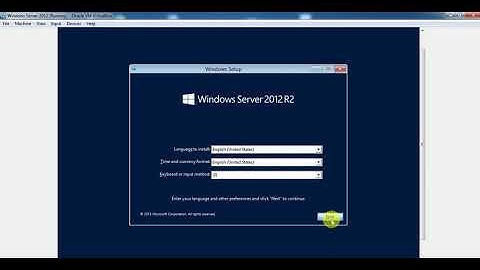 Windows Server 2012 Installation Using ISO