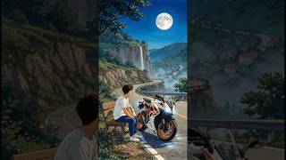 When Loneliness Feels Calm. Me, My Bike &amp; 🌙🏍️