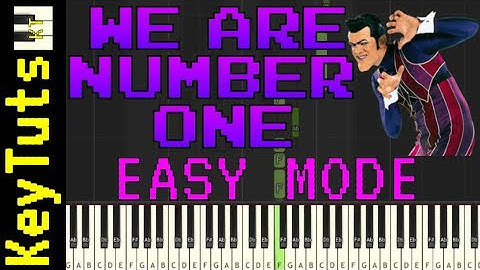 Learn to Play We Are Number One from LazyTown - Easy Mode