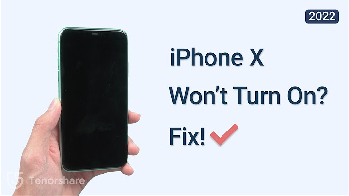 How to turn on an iphone x