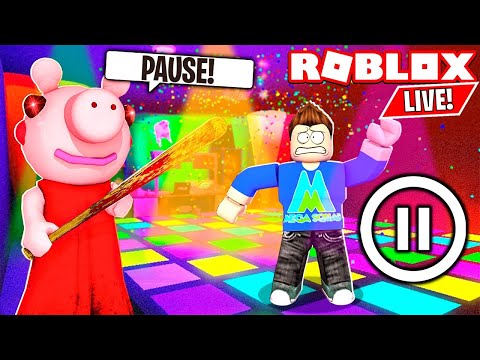 Roblox Piggy Pause Challenge And Jailbreak Hide And Seek Roblox Live Youtube - roblox krstfr yeet audio