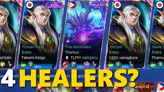 4 HEALERS... 1 THAMUZ 💀 - Mobile Legends