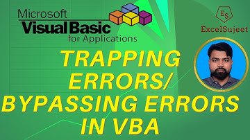 Trapping Errors/Bypassing Erros in VBA @ExcelSujeet