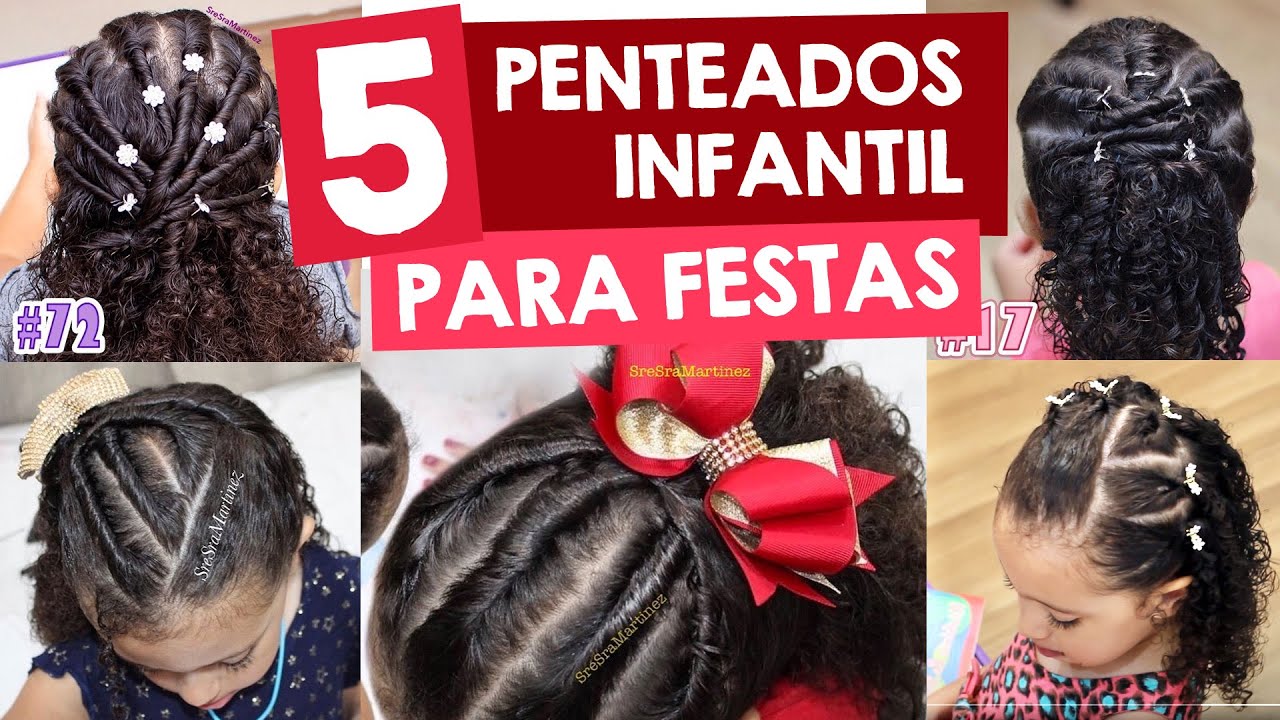 5 Dicas Penteados Festa Penteado Infantil Cabelo Cacheado I Sr e Sra  Martinez - thptnganamst.edu.vn