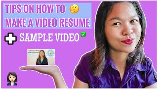 VIDEO RESUME | SAMPLE VIDEO | Philippines | Leslie Amato