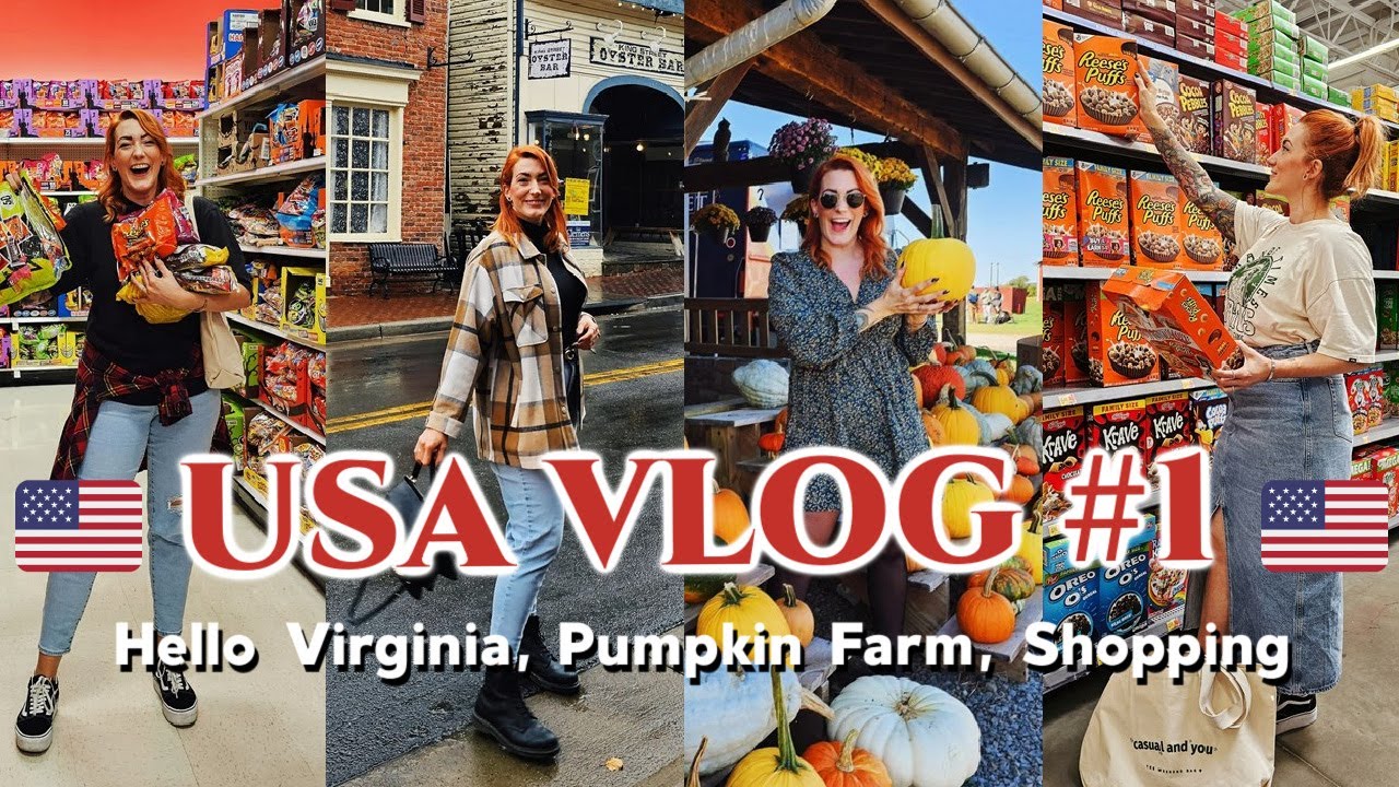 Fall Days in the USA Vlog 1: Hello Virginia, Pumpkin Farm, Shopping by Target & Walmart