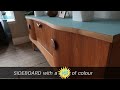 Revive a mid century teak sideboard using linoleum and veneer gideon made it  ep8