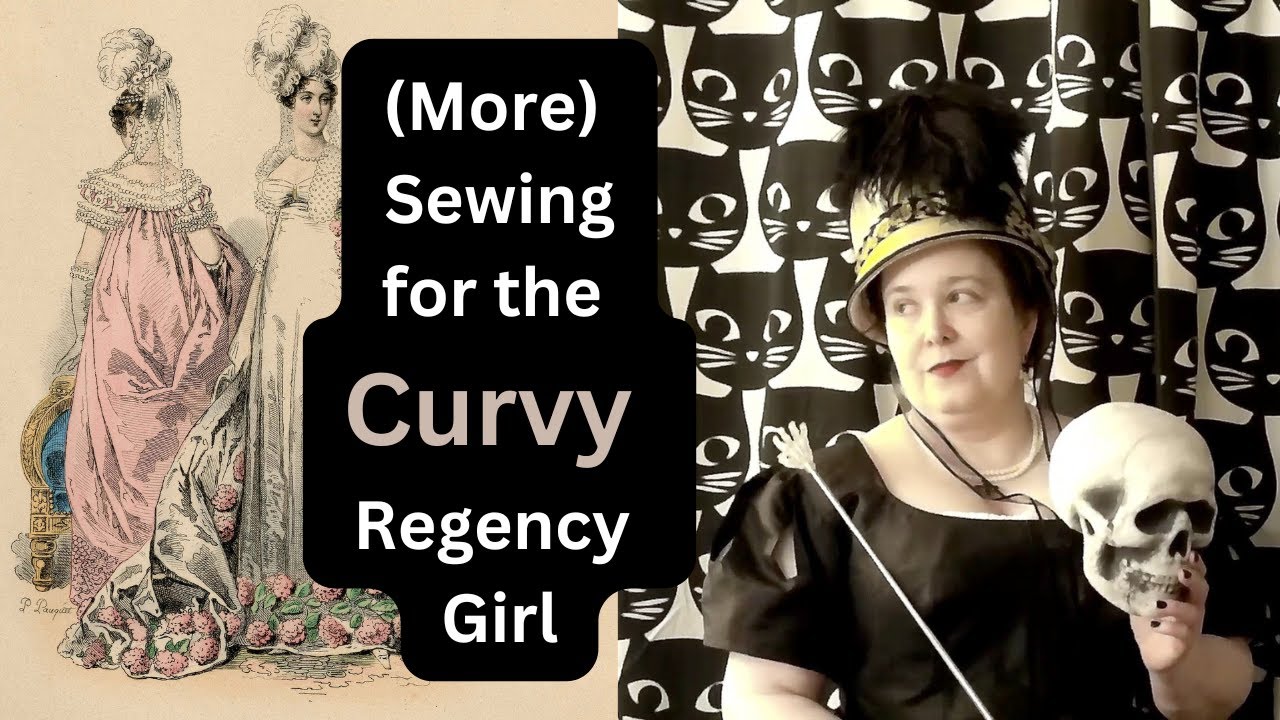 Sewing a Curvy Regency Gown (in Black!)