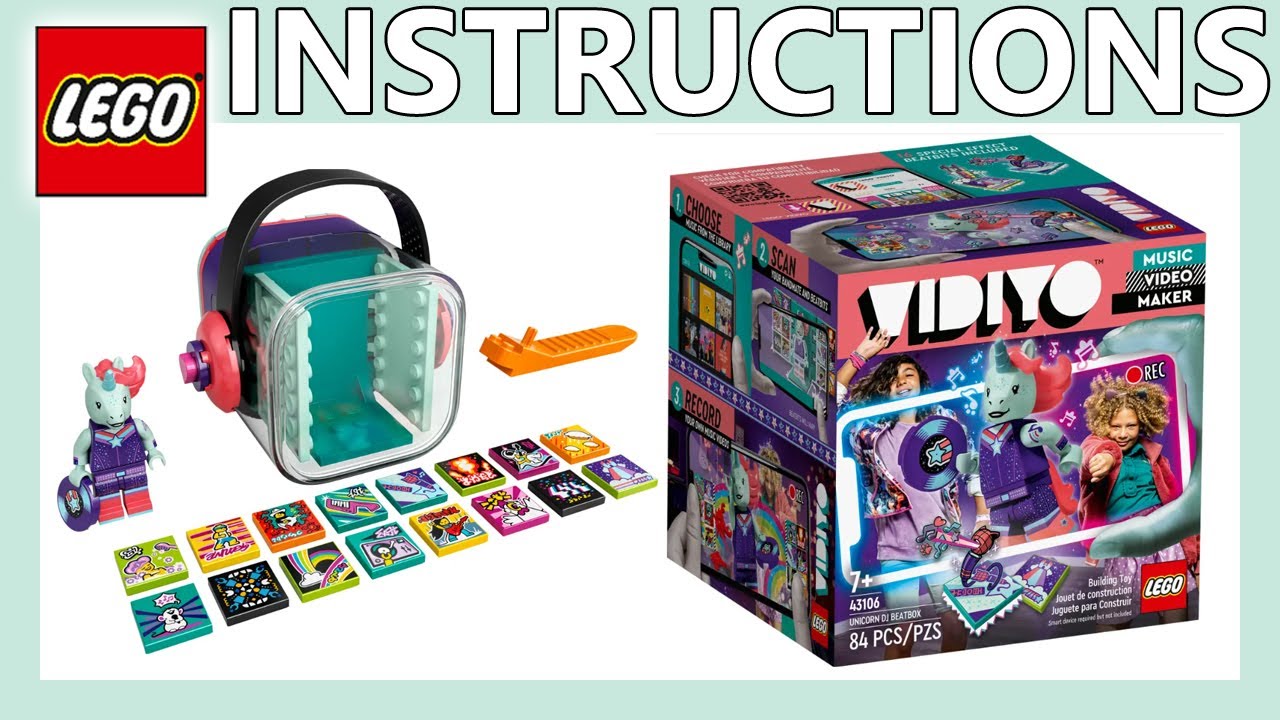 LEGO Instructions | Unicorn DJ BeatBox | 43106 | LEGO VIDIYO 2021