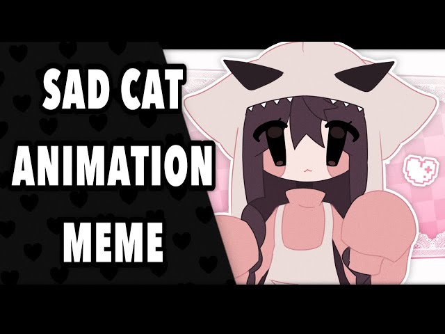 animationmeme #animetiktok #sadcatdance, cat dancing trend