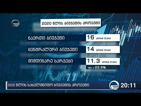 2020 წლის ბიუჯეტის შესახებ მთავრობამ რიგგარეშე სხდომაზე იმსჯელა