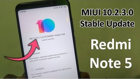 Redmi Note 5 MIUI 10.2.3.0 Stable Update | Redmi Note 5 New Update 2019 MIUI 10.2.3.0