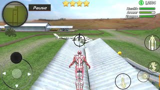 SUPER CRIME STEEL WAR HERO IRON FLYING MECH ROBOT, CRAZY KILL AND DESTROY, GAMEPLAY #2 screenshot 5