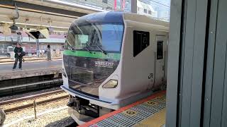 【中央線】9085M 特急 あずさ85号 E257系5000番台OM-92編成 新宿駅 発車シーン