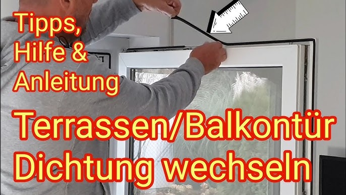 Fensterdichtung wechseln  Fenster zieht und ist undicht 