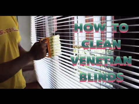 How to clean Venetian Blinds