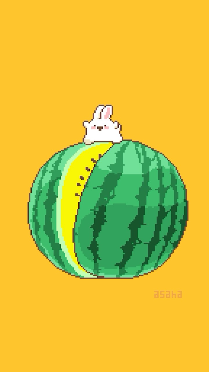 ゲーミングスイカ #ドコドコうさぎ #cute #funny - YouTube