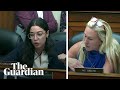 Marjorie Taylor Greene and Alexandria Ocasio-Cortez clash in chaotic US House hearing