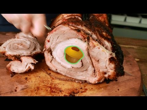 Видео рецепт Мясной рулет с картофелем