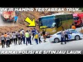 Apa Yang Terjadi Ramai Polisi Datang Ke Sitinjau Lauik, PKJR Hampir Tertabrak Truk Mundur