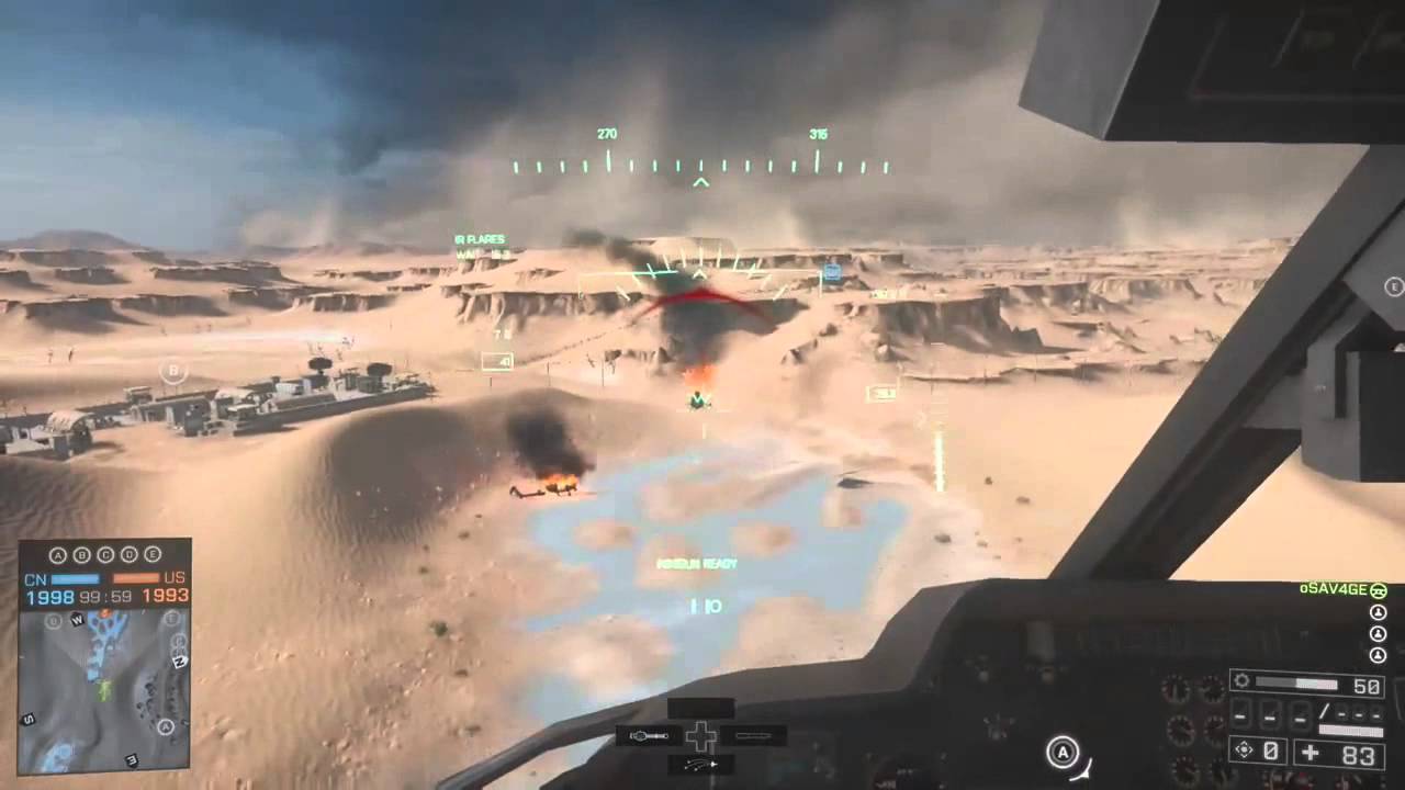 Battlefield 4 - oSAV4GE vs TECA (Scout Heli 1v1)