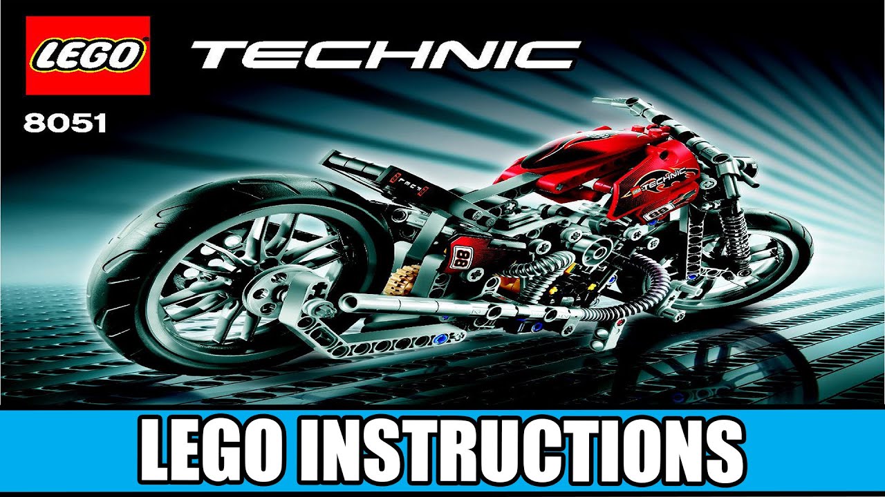 LEGO Instructions - Technic - 8051 - Motorbike (Alternative Model B) 