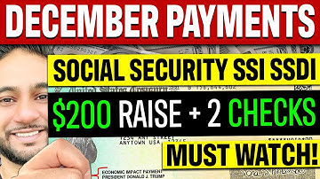 GOED NIEUWS: Sociale Zekerheidsbetalingen december 2025 + $ 200 maandelijkse verhoging van de uit...