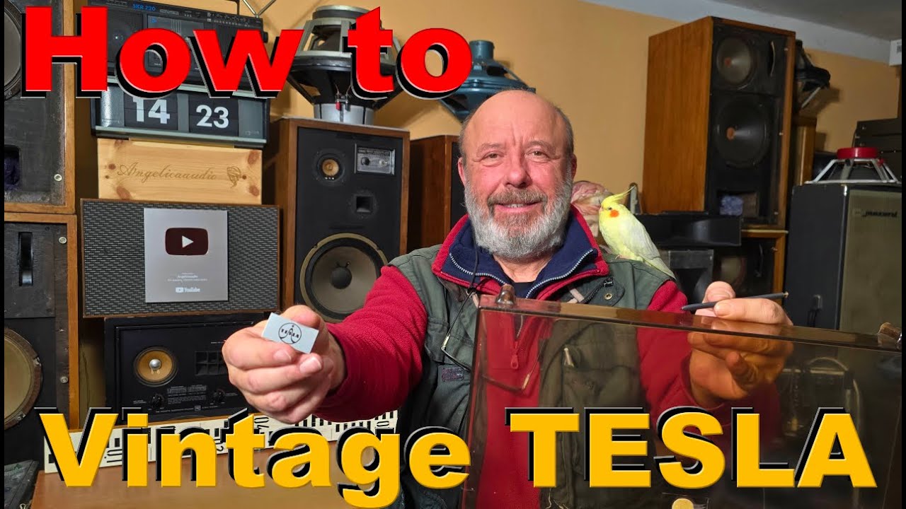 ヴィンテージ　ホールスタンド　剥離 HOW TO REMOVE Vintage Logo Plates! 💡 Tesla & Supraphon