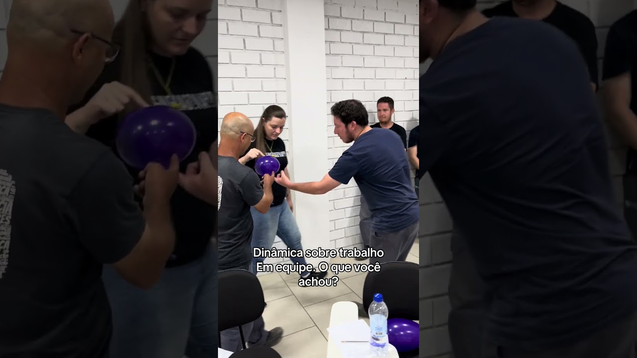 Dinâmica de grupo sobre trabalho em equipe 