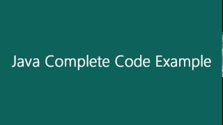 Java Complete Exam solutions