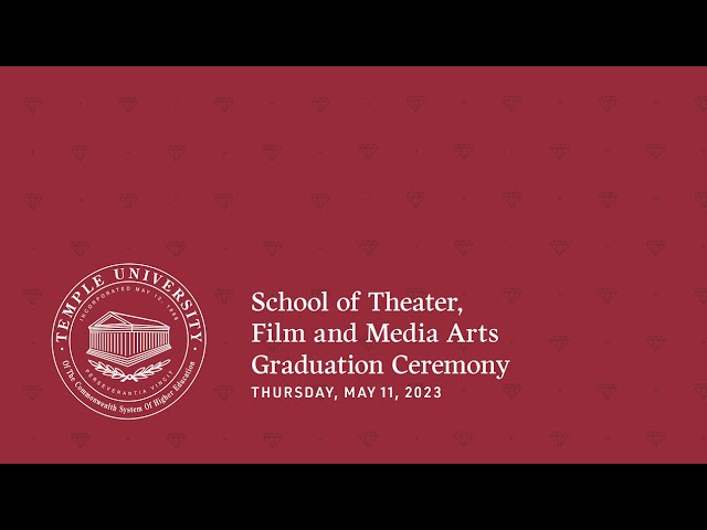 Theater, Film, and Media Arts Graduation Ceremony 