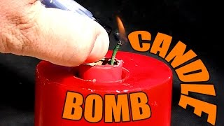 IKEA CANDLE vs. DRILL PRESS | How to make a candle bomb
