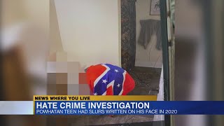 Powhatan teen had slurs written on his face in 2020